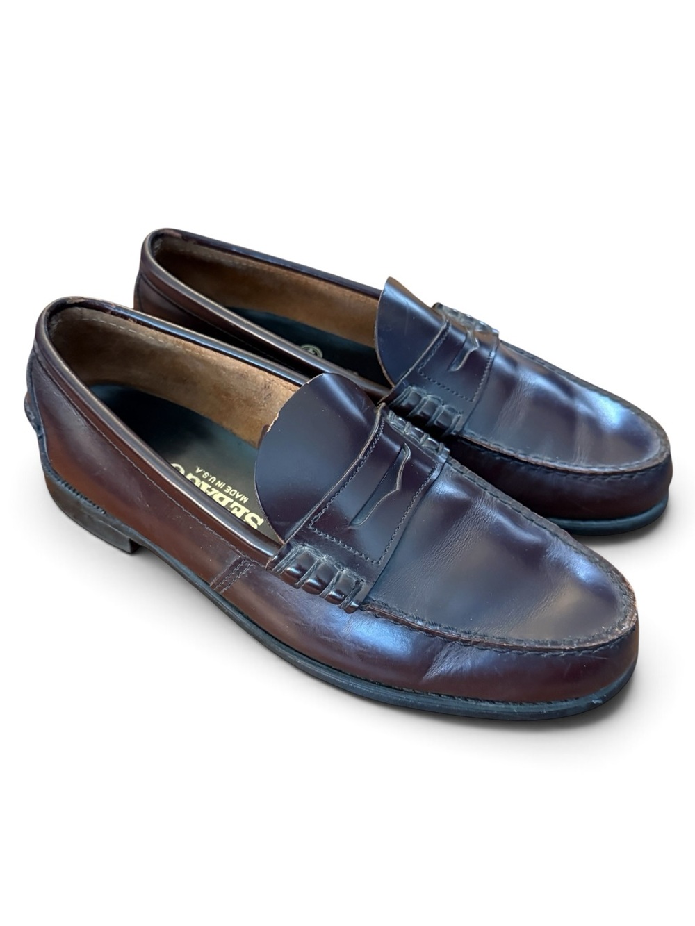 Vintage Sebago Classic Dan Beefroll Penny Loafers Men's 9.5 3E Burgundy Oxblood